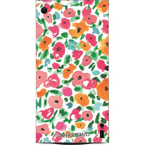 Bouffants and Broken Hearts Watercolor Floral XBox Series X Digital Edition Console Skin