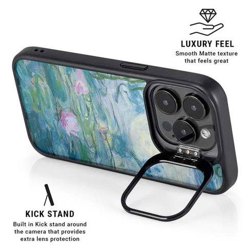 Waterlilies, 1916-19 by Monet iPhone 13 Pro Kickstand Case