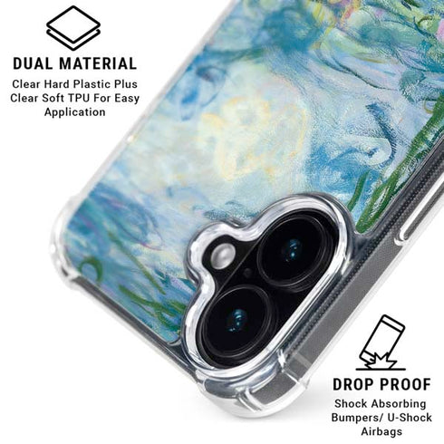 Waterlilies, 1916-19 by Monet iPhone 16 Plus Clear Case