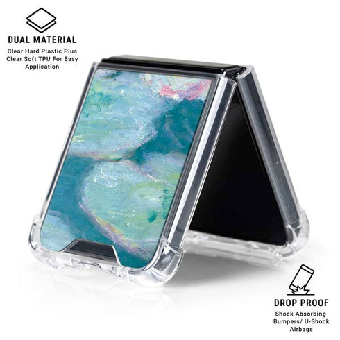 Waterlilies, Evening by Monet Galaxy Z Flip6 Clear Case