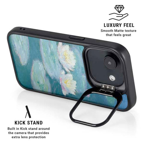 Waterlilies, Evening by Monet iPhone 16e Kickstand Case