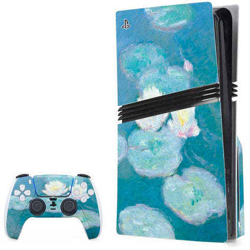 Waterlilies, Evening by Monet PS5 Pro Disk Bundle Skin