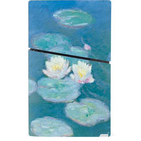 Waterlilies, Evening by Monet PS5 Slim Digital Edition Console Skin