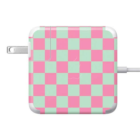 Watermelon Checkered 85W Power Adapter (15 and 17 inch MacBook Pro Charger) Skin