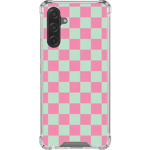 Watermelon Checkered Galaxy A17 Clear Case