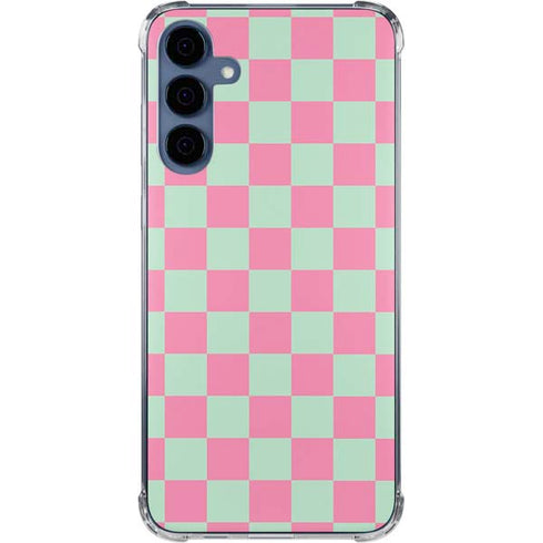 Watermelon Checkered Galaxy A35 5G Clear Case