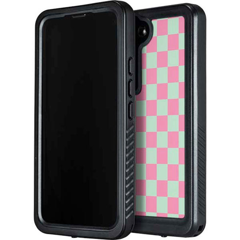 Watermelon Checkered Galaxy S24 Plus Waterproof Case