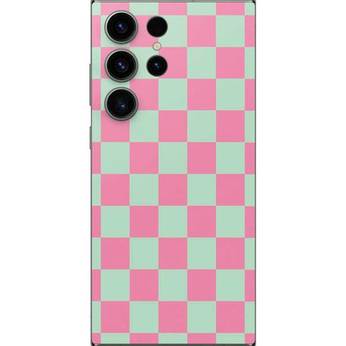 Watermelon Checkered Galaxy S24 Ultra Skin