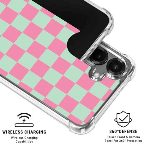 Watermelon Checkered Galaxy S26 Clear Case