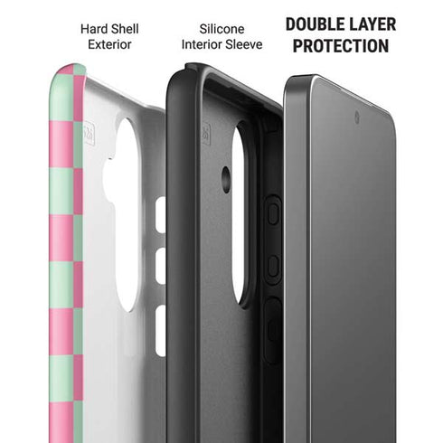 Watermelon Checkered Galaxy S26 Plus Impact Case