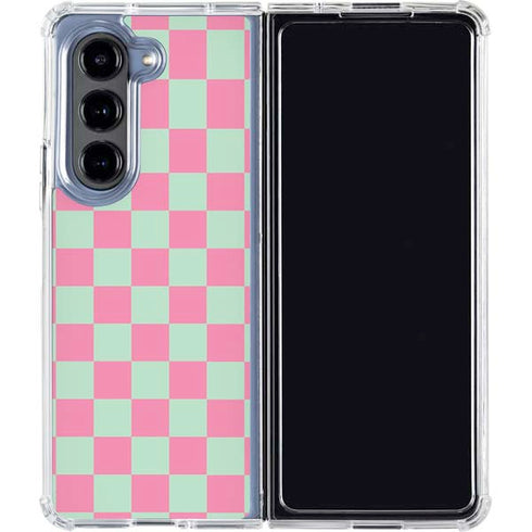 Watermelon Checkered Galaxy Z Fold5 5G Clear Case