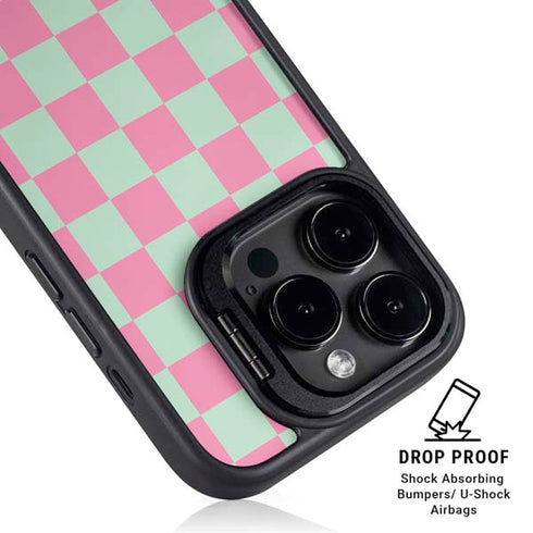 Watermelon Checkered iPhone 14 Pro Max Kickstand Case