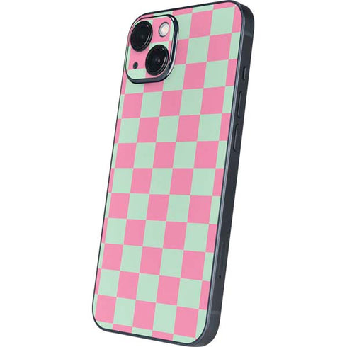 Watermelon Checkered iPhone 15 Skin