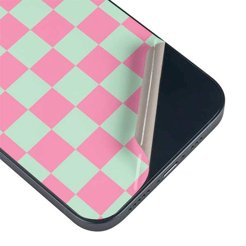 Watermelon Checkered iPhone 15 Skin