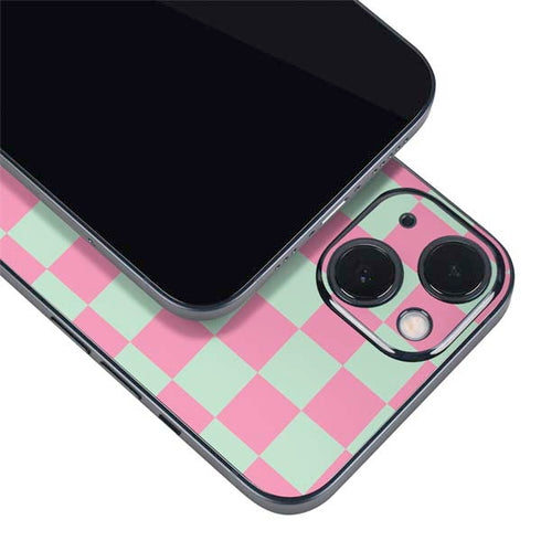 Watermelon Checkered iPhone 15 Skin