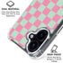 Watermelon Checkered iPhone 16 Clear Case