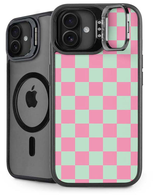 Watermelon Checkered iPhone 16 Kickstand Case