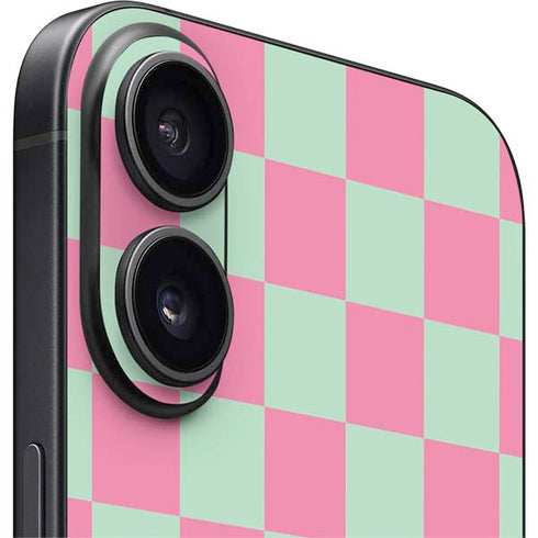 Watermelon Checkered iPhone 16 Plus Skin