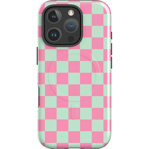 Watermelon Checkered iPhone 16 Pro Max Magsafe Impact Case