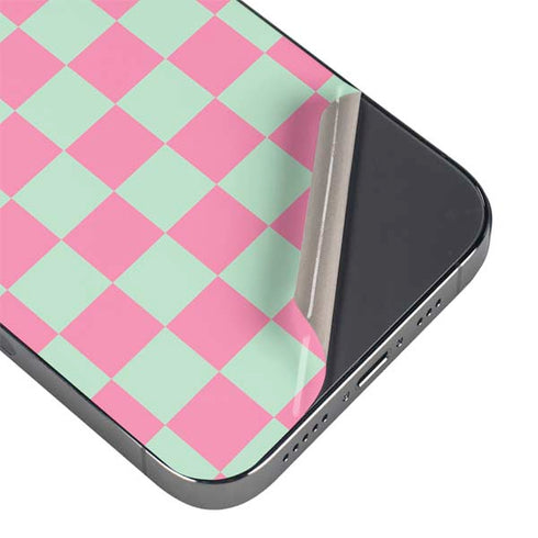 Watermelon Checkered iPhone 16 Pro Skin