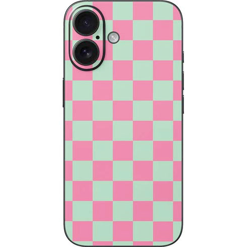 Watermelon Checkered iPhone 16 Skin