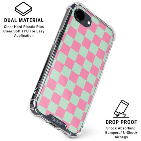 Watermelon Checkered iPhone 16e Clear Case