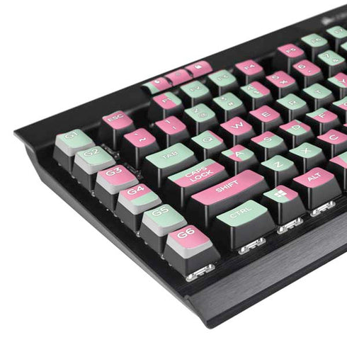 Watermelon Checkered K95 RGB PLATINUM Mechanical Gaming Keyboard Skin