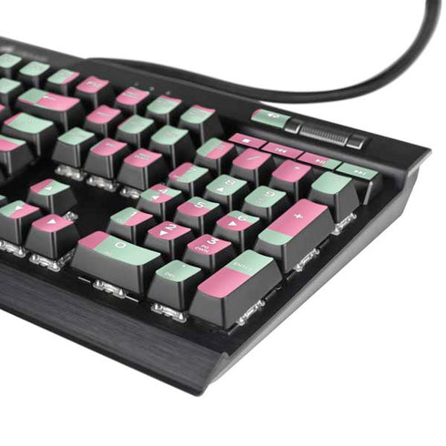 Watermelon Checkered K95 RGB PLATINUM Mechanical Gaming Keyboard Skin