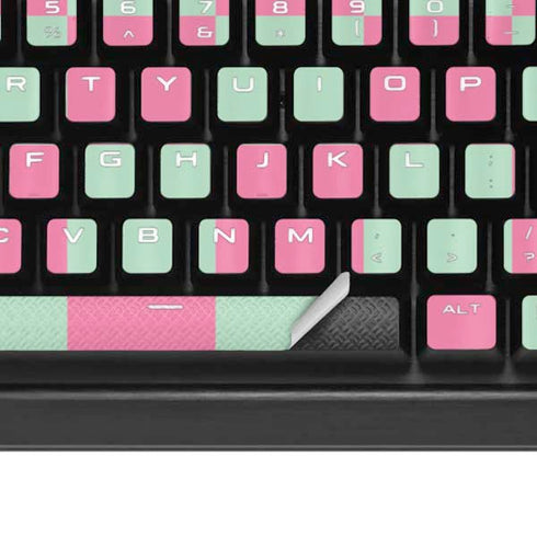 Watermelon Checkered K95 RGB PLATINUM Mechanical Gaming Keyboard Skin