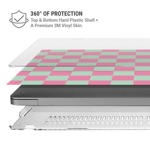 Watermelon Checkered MacBook Pro 14in (2021-24) Case plus Skin