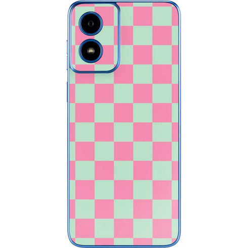 Watermelon Checkered Moto G Play 4G (2024) Skin