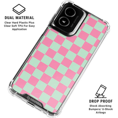 Watermelon Checkered Moto G Power 5G (2024) Clear Case