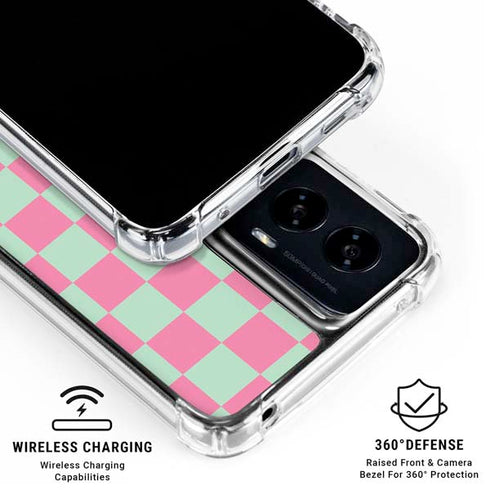 Watermelon Checkered Moto G Power 5G (2024) Clear Case