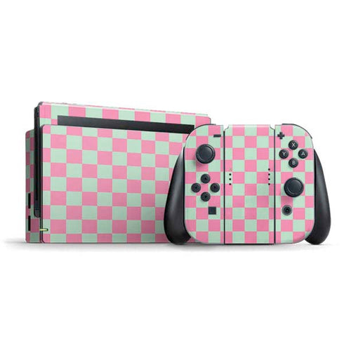 Watermelon Checkered Nintendo Skins