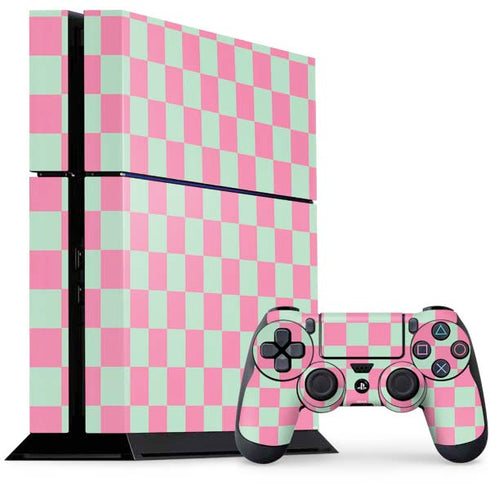 Watermelon Checkered PlayStation PS4 Skins