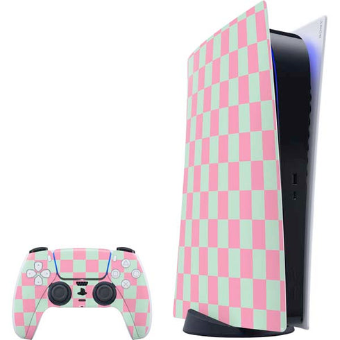 Watermelon Checkered PlayStation PS5 Skins
