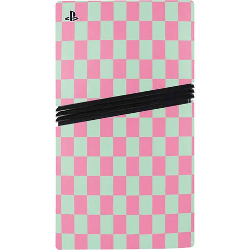 Watermelon Checkered PS5 Pro Disk Console Skin