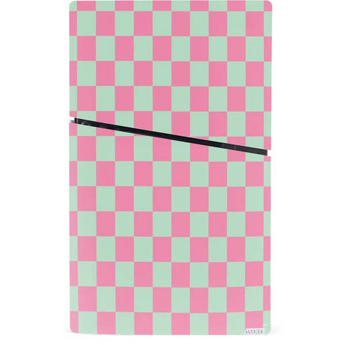 Watermelon Checkered PS5 Slim Digital Edition Console Skin