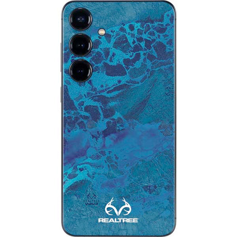 RealTree WAV3 Blue Camo Galaxy A16 5G Skin