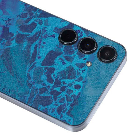 RealTree WAV3 Blue Camo Galaxy A35 5G Skin