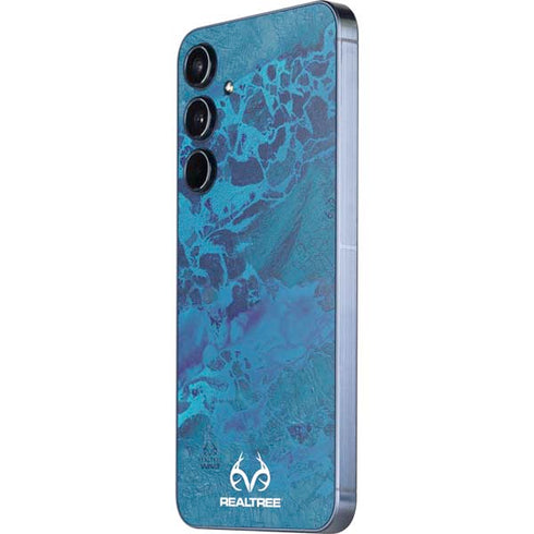 RealTree WAV3 Blue Camo Galaxy A36 5G Skin