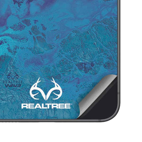 RealTree WAV3 Blue Camo Galaxy S25 Plus Skin