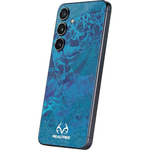 RealTree WAV3 Blue Camo Galaxy S25 Skin