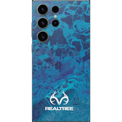 RealTree WAV3 Blue Camo Galaxy S25 Ultra Skin