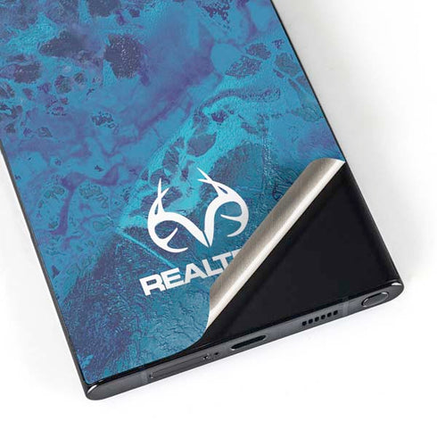 RealTree WAV3 Blue Camo Galaxy S25 Ultra Skin