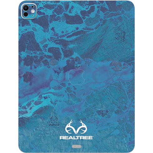 RealTree WAV3 Blue Camo iPad Pro 13in M4 (2024) Skin