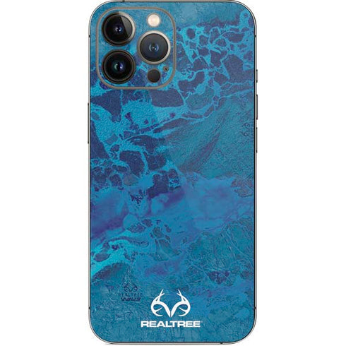 RealTree WAV3 Blue Camo iPhone 15 Pro Max Skin