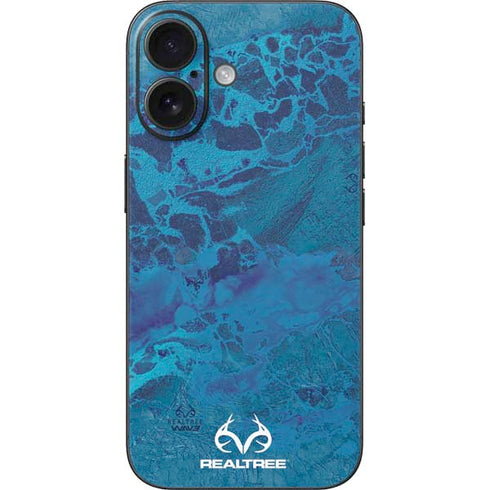 RealTree WAV3 Blue Camo iPhone 16 Skin