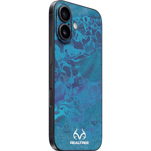 RealTree WAV3 Blue Camo iPhone 16 Skin