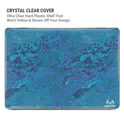 RealTree WAV3 Blue Camo MacBook Pro 14in (2021-24) Case plus Skin